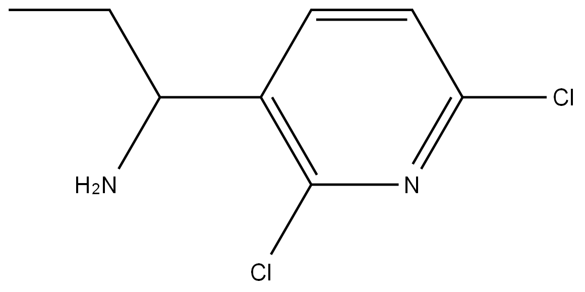 1-(2,6-DICHLORO-3-PYRIDYL)PROPYLAMINE Structure