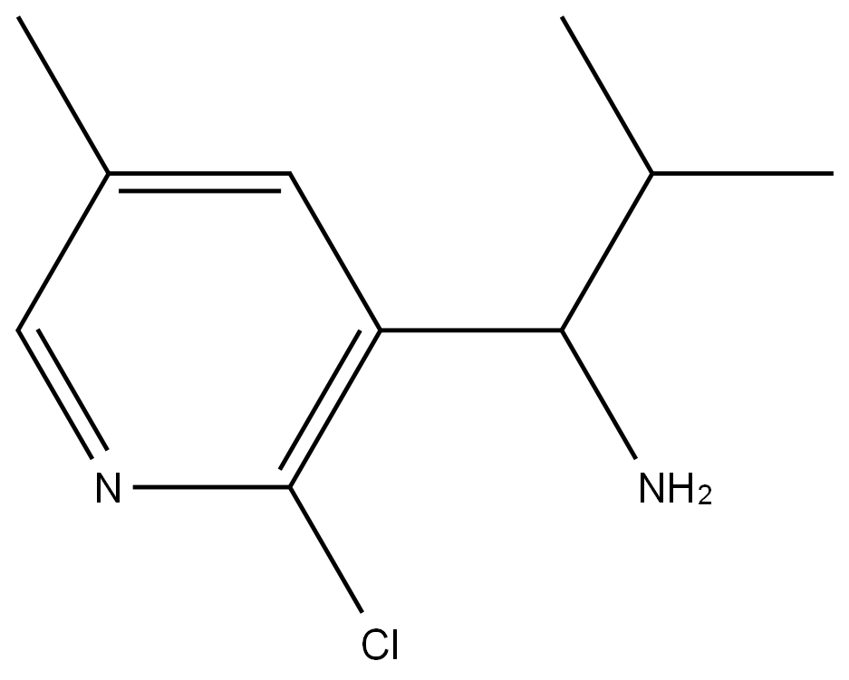 1-(2-CHLORO-5-METHYL (3-PYRIDYL))-2-METHYLPROPYLAMINE 结构式