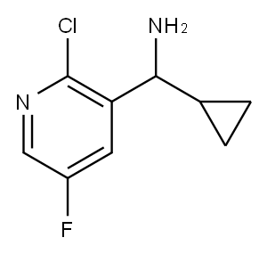 (2-CHLORO-5-FLUORO(3-PYRIDYL))CYCLOPROPYLMETHYLAMINE 结构式