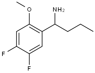 1-(4,5-DIFLUORO-2-METHOXYPHENYL)BUTYLAMINE Structure