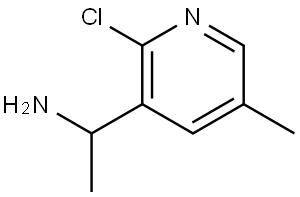 1-(2-CHLORO-5-METHYL-3-PYRIDYL)ETHYLAMINE Structure