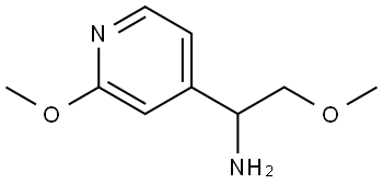2-methoxy-1-(2-methoxypyridin-4-yl)ethan-1-amine Structure