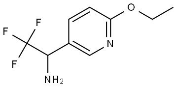 1-(6-ETHOXY(3-PYRIDYL))-2,2,2-TRIFLUOROETHYLAMINE 化学構造式