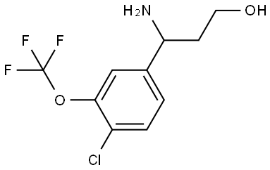 3-AMINO-3-[4-CHLORO-3-(TRIFLUOROMETHOXY)PHENYL]PROPAN-1-OL Struktur