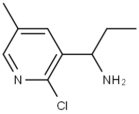 1-(2-CHLORO-5-METHYL-3-PYRIDYL)PROPYLAMINE 结构式