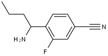 4-(1-AMINOBUTYL)-3-FLUOROBENZONITRILE 结构式