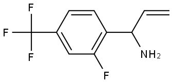 1-[2-FLUORO-4-(TRIFLUOROMETHYL)PHENYL]PROP-2-ENYLAMINE Structure