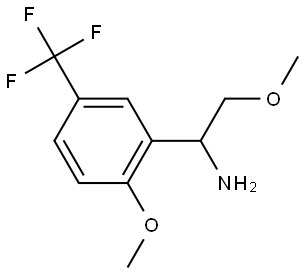 2-METHOXY-1-[2-METHOXY-5-(TRIFLUOROMETHYL)PHENYL]ETHYLAMINE Struktur