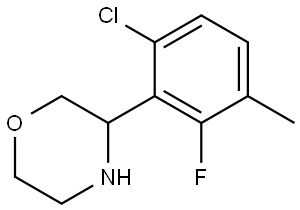 3-(6-CHLORO-2-FLUORO-3-METHYLPHENYL)MORPHOLINE Structure