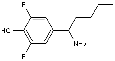 4-(1-AMINOPENTYL)-2,6-DIFLUOROPHENOL Struktur