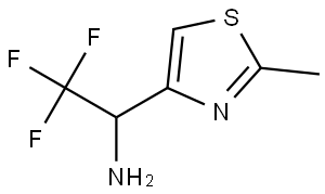 2,2,2-trifluoro-1-(2-methylthiazol-4-yl)ethanamine Structure