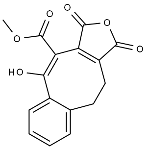 Benzo[5,6]cycloocta[1,2-c]furan-4-carboxylic acid, 1,3,10,11-tetrahydro-5-hydroxy-1,3-dioxo-, methyl ester|