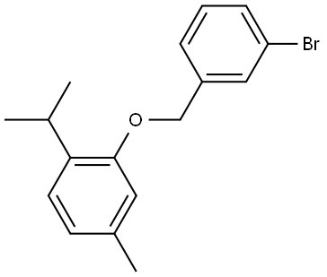 2-((3-bromobenzyl)oxy)-1-isopropyl-4-methylbenzene Structure