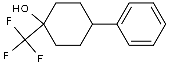 4-phenyl-1-(trifluoromethyl)cyclohexan-1-ol 结构式