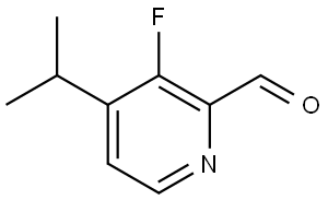3-Fluoro-4-(1-methylethyl)-2-pyridinecarboxaldehyde Structure