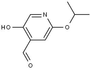 5-Hydroxy-2-(1-methylethoxy)-4-pyridinecarboxaldehyde Structure