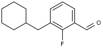 3-(cyclohexylmethyl)-2-fluorobenzaldehyde Structure