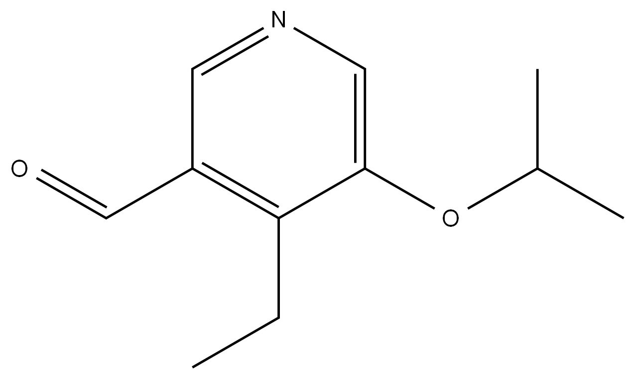 4-Ethyl-5-(1-methylethoxy)-3-pyridinecarboxaldehyde Structure