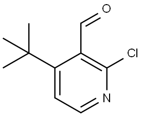 2-氯-4-(1,1-二甲基乙基)-3-吡啶甲醛 结构式