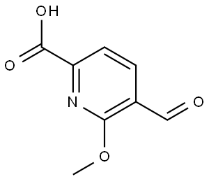 5-Formyl-6-methoxypicolinic acid Structure