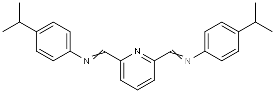 2,6-bis(4-isopropylphenylimino)pyridine 结构式