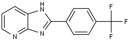 2-(4-(trifluoromethyl)phenyl)-3H-imidazo[4,5-b]pyridine,1291438-43-1,结构式