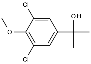 2-(3,5-dichloro-4-methoxyphenyl)propan-2-ol Struktur