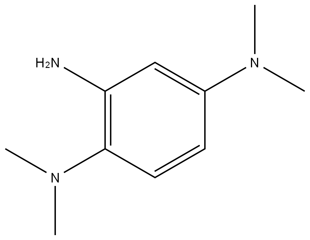 N1,N1,N4,N4-tetramethylbenzene-1,2,4-triamine 结构式