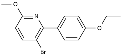 Pyridine, 3-bromo-2-(4-ethoxyphenyl)-6-methoxy- 结构式
