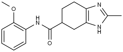 4,5,6,7-Tetrahydro-N-(2-methoxyphenyl)-2-methyl-1H-benzimidazole-6-carboxamide Structure
