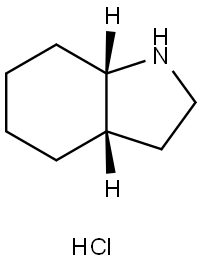 1H-Indole, octahydro-, hydrochloride, (3aS-cis)- Structure
