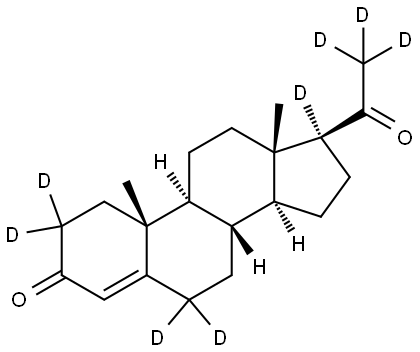 Progesterone D8 major Structure