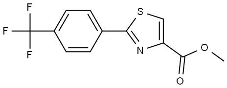 Methyl 2-[4-(Trifluoromethyl)phenyl]thiazole-4-carboxylate Structure