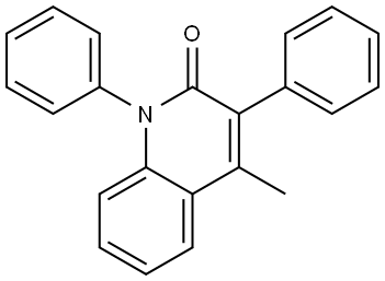 4-methyl-1,3-diphenylquinolin-2(1H)-one Struktur