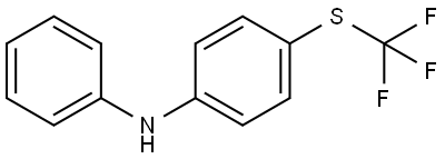 N-Phenyl-4-[(trifluoromethyl)thio]benzenamine Structure