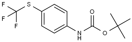 1,1-Dimethylethyl N-[4-[(trifluoromethyl)thio]phenyl]carbamate Struktur