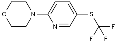 4-[5-[(Trifluoromethyl)thio]-2-pyridinyl]morpholine Structure