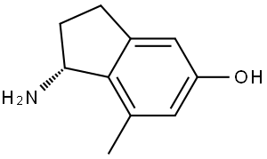 (1R)-1-amino-7-methyl-2,3-dihydro-1H-inden-5-ol Structure