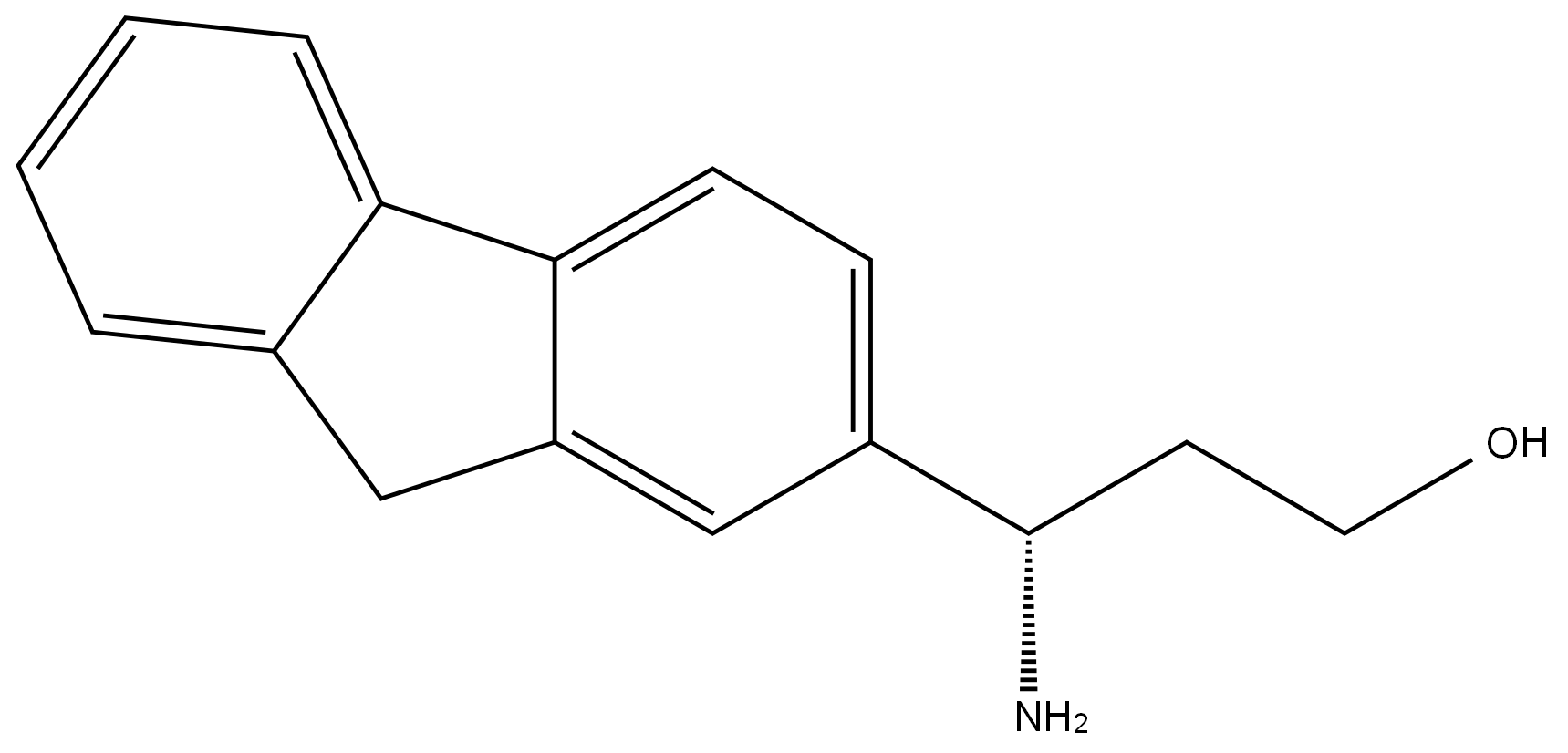 (3S)-3-AMINO-3-(9H-FLUOREN-2-YL)PROPAN-1-OL 结构式