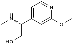 (R)-2-(2-methoxypyridin-4-yl)-2-(methylamino)ethan-1-ol Structure