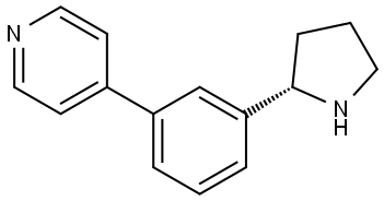 4-(3-[(2S)-PYRROLIDIN-2-YL]PHENYL)PYRIDINE Structure