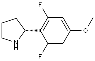 (2R)-2-(2,6-DIFLUORO-4-METHOXYPHENYL)PYRROLIDINE Structure