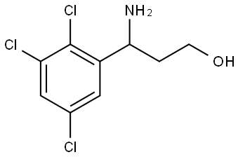3-AMINO-3-(2,3,5-TRICHLOROPHENYL)PROPAN-1-OL Struktur
