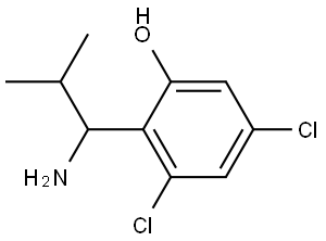 2-(1-AMINO-2-METHYLPROPYL)-3,5-DICHLOROPHENOL Structure
