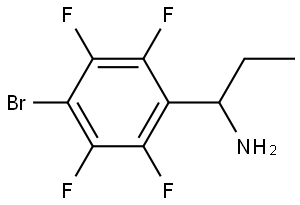 1-(4-BROMO-2,3,5,6-TETRAFLUOROPHENYL)PROPAN-1-AMINE Structure