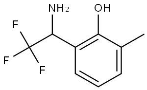 2-(1-AMINO-2,2,2-TRIFLUOROETHYL)-6-METHYLPHENOL Structure
