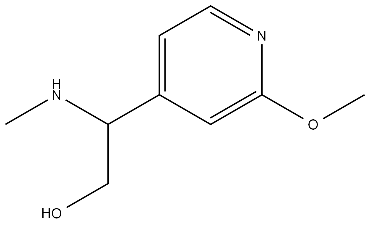 2-(2-methoxypyridin-4-yl)-2-(methylamino)ethan-1-ol Structure