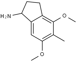 4,6-DIMETHOXY-5-METHYL-2,3-DIHYDRO-1H-INDEN-1-AMINE Structure