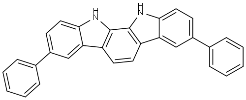 3,8-diphenyl-11,12-dihydroindolo[2,3-a]carbazole Structure