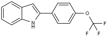 2-(4-(trifluoromethoxy)phenyl)-1H-indole Struktur